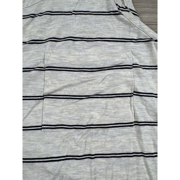 Market & Spruce Merrit One Pocket Knit Tank Off-White Large - Picture 3 of 6